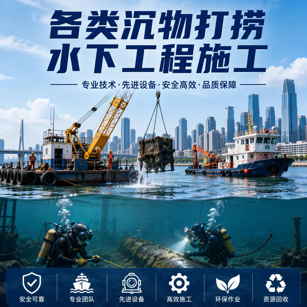 浪卡子各类沉物打捞，水下工程施工